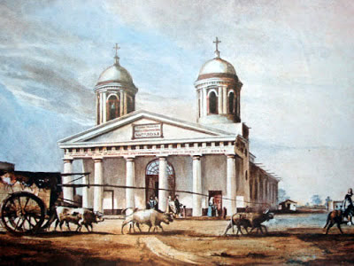 Iglesa de San Jose de Flores en 1860